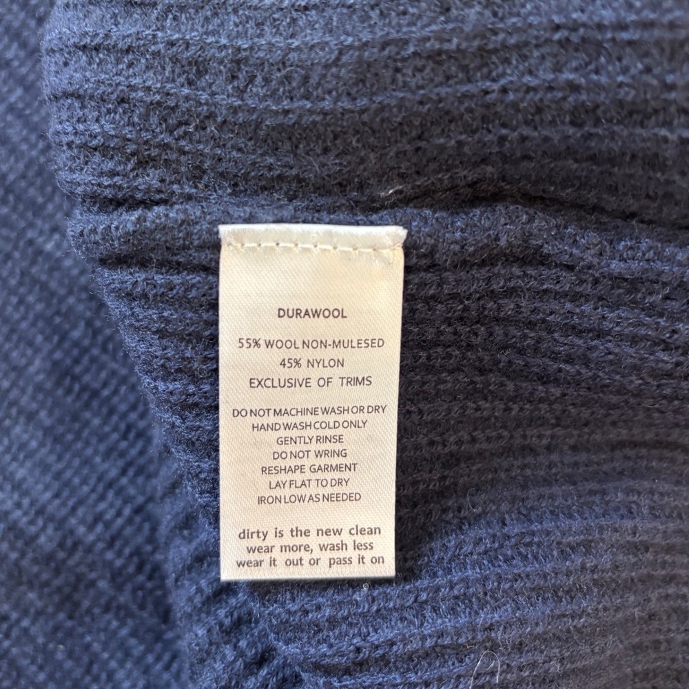 Toad & Co Whidbey Hooded Sweater Dress Navy Blue Wool T1781205 Womens M NWT - Picture 8 of 10